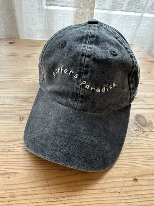 surfers paradise cap | washed black