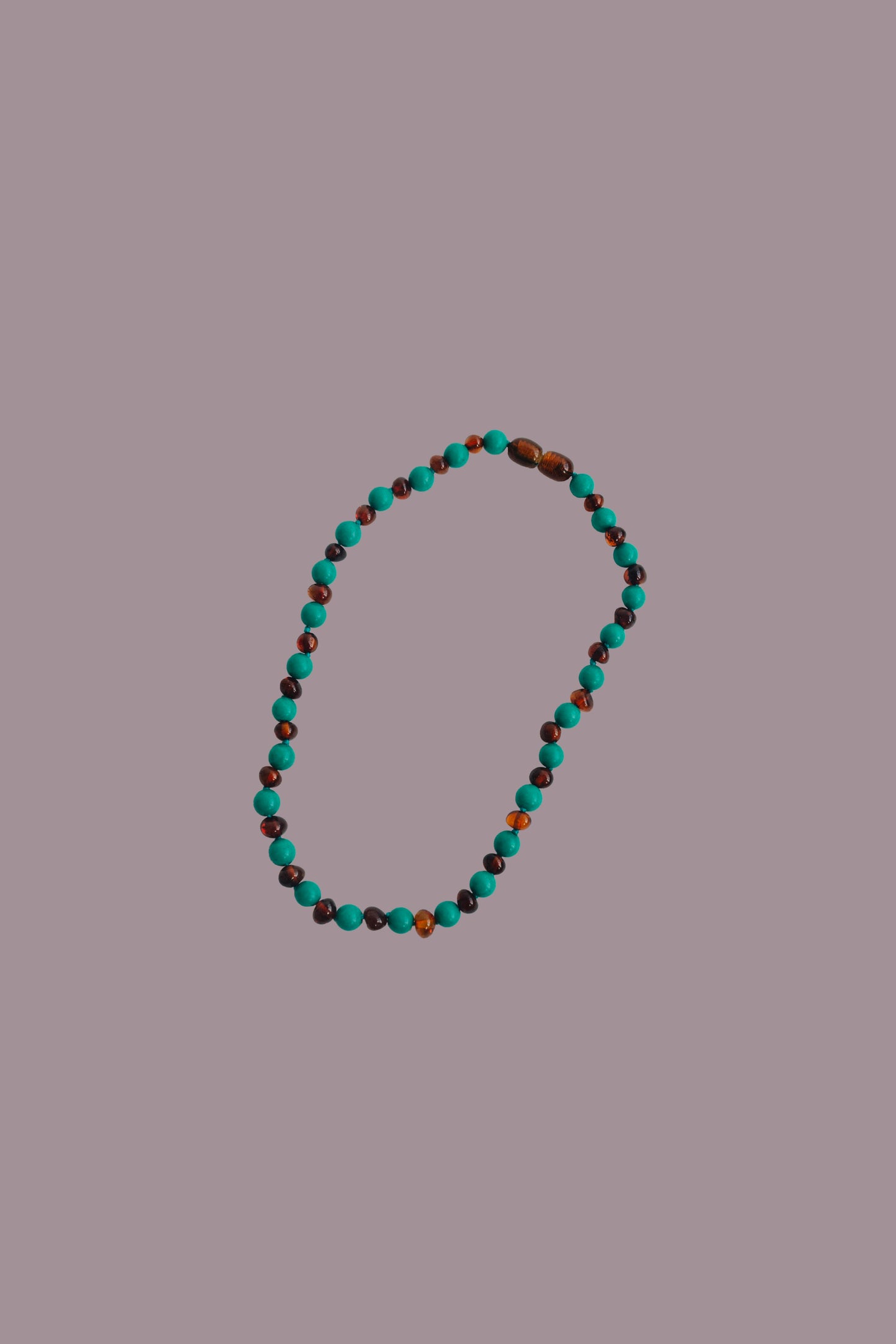 amber necklace | baltic amber & turqoise