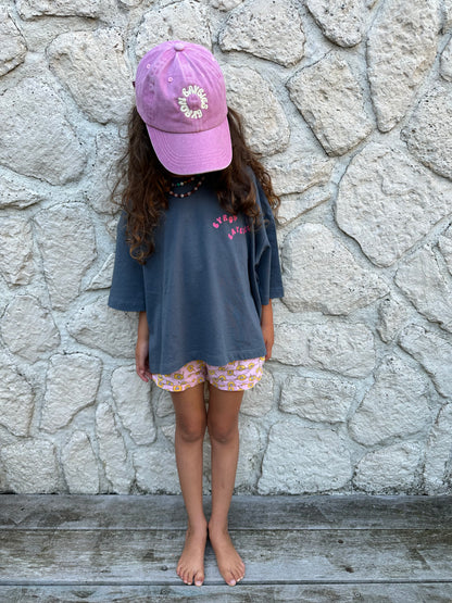 ocean dip in popping pink | oversized tee