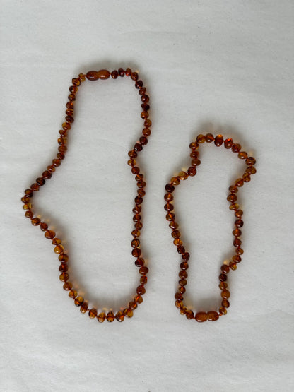 amber necklace | baroque amber (45 cm)