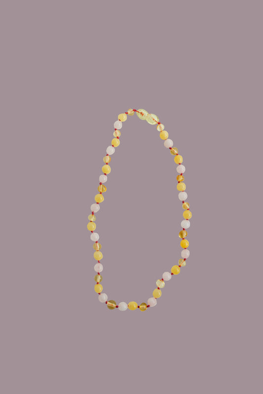 amber necklace | baltic amber & gemstone
