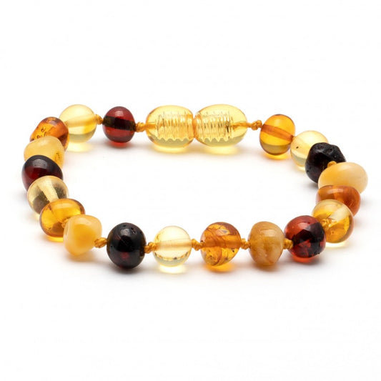 amber bracelet | baroque amber multicolor