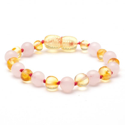 amber bracelet | baltic amber & gemstone